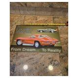 16' Corvette Tin Sign