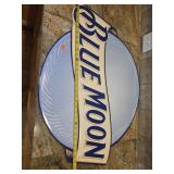 33' Blue Moon Tin Sign