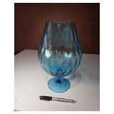 MCM Empoli 11' Blue Optic Vase