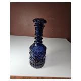 Vtg Jim Beam Cobalt Decanter