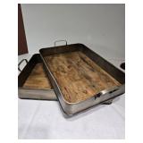 Pair of Serving Trays 17' and 20'