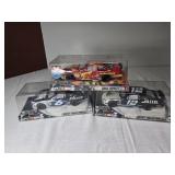 3 Hotwheels 1:24 Nascar Race Cars
