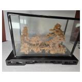12x18' Beautiful Cork Carving w/ Display