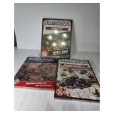 3x New Blood Bowl Pitch and Dugout Sets