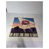 1978 SKY We Never Come Down to Earth Poster 20x20'