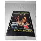 The Who 1982 Concert Program