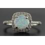 Round 1.50 ct Fire Opal Solitaire Ring