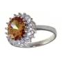 Brilliant Oval 4.33 ct Golden Citrine Dinner Ring