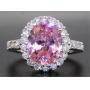 Oval Brillaint 4.33 ct Pink Sapphire Dinner Ring