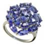 Natural 3.55 ct Tanzanite Cocktail Ring