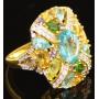 Stunning 5.87 ct Natural Gemstone Cocktail Ring