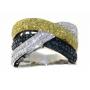 Genuine 1.25 ct Fancy Blue-Yellow Diamond Ring