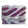 Stunning 1.55 ct Ruby & Diamond Wave Ring