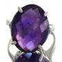 Natural 15.00 ct Amethyst Checkerboard Solitaire