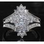 Brilliant 1.00 ct Diamond Marquise Cluster Ring