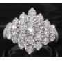 Brilliant 1/2 ct Diamond Design Cluster Ring