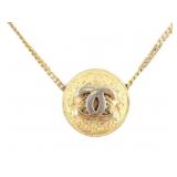Chanel Logo Necklace