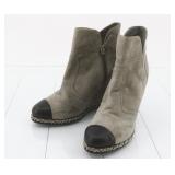 Chanel Suede Boots Size 37