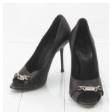 Gucci Leather Open Toe Pumps Size 36