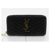 Yves Saint Laurent Caviar Skin Zippy Wallet