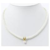 Mikimoto K18YG Freshwater Pearl Necklace