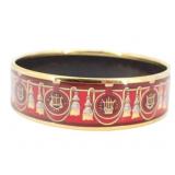 Hermes Enamel Bangle Bracelet
