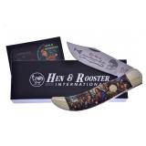 Hen & Rooster Last Supper Clasp Knife