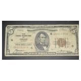 1929 Chicago $5 Federal Reserve Note