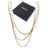 CHANEL Pearl Triple Strand Fashion Necklace