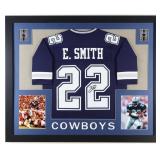 Autographed Emmitt Smith Custom Framed Jersey