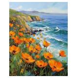California Poppies II On Canvas by Van Gogh LTD