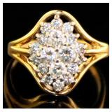 14kt Gold 1.00 ct Natural Brilliant Diamond Ring