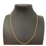16" 14k Gold Diamond Cut Rope Chain Necklace