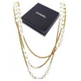 CHANEL Pearl Triple Strand Fashion Necklace