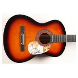 Autographed Reba McEntire Acoustic Guitar