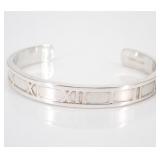 Tiffany & Co. Atlas Roman Numeral Cuff Bracelet
