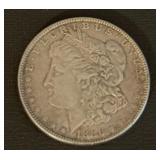 1886 Philadelphia Mint Morgan Silver Dollar Coin