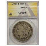 1901 S Morgan SIlver Doallar ANACS $1