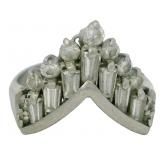 Platinum Natural 1.10 ct Brilliant VS Diamond Ring