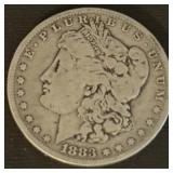 1883 Philadelphia Mint Morgan Silver Dollar Coin