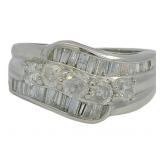 Platinum 1.11 ct Natural Brilliant Diamond Ring
