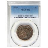 1853 Braided Hair Large Cent