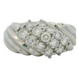 Platinum 1.04 ct Natural Brilliant Diamond Ring