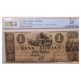 1838 $1 Obsolete Currency