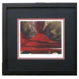 Volcano Framed Giclee by Andy Warhol