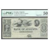 1840s Georgia $1 Obsolete Bank Note