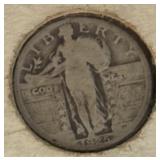 1925 Silver Standing Liberty Quarter Dollar