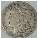 1891 Carson City Morgan Silver Dollar