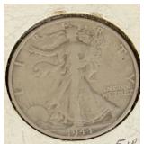 1944 San Francisco Mint Walking Liberty Half