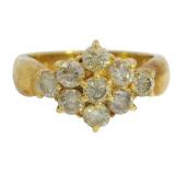 18kt Gold 1.00 ct Natural  Diamond Ring